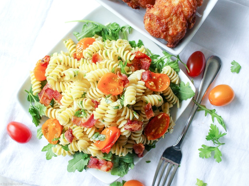 Easy Gourmet BLT Pasta Salad The Chunky Chef