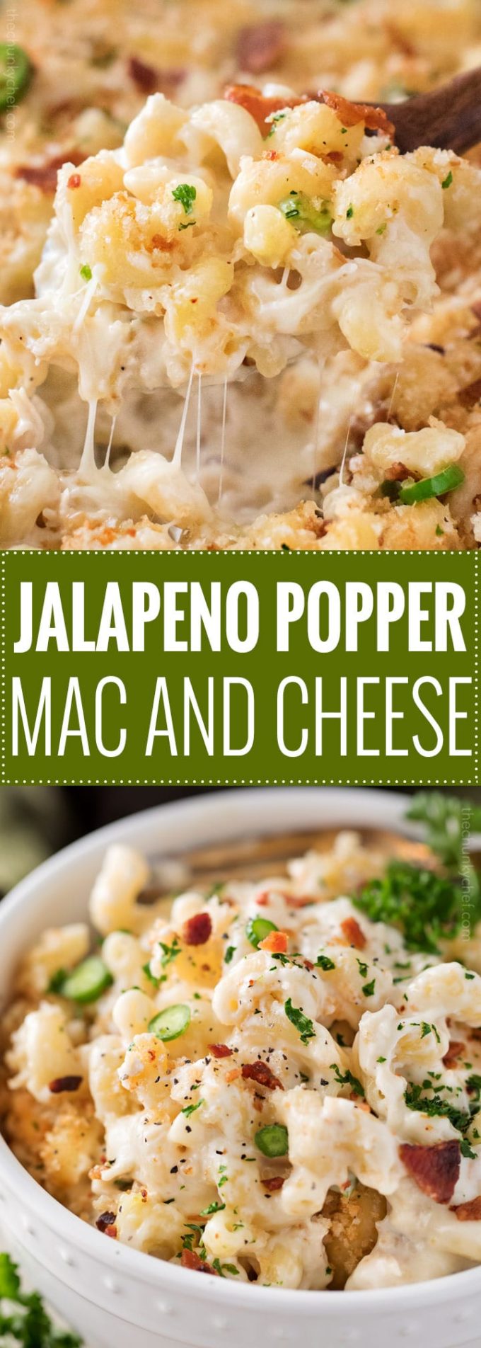 Baked Jalape O Popper Mac And Cheese The Chunky Chef