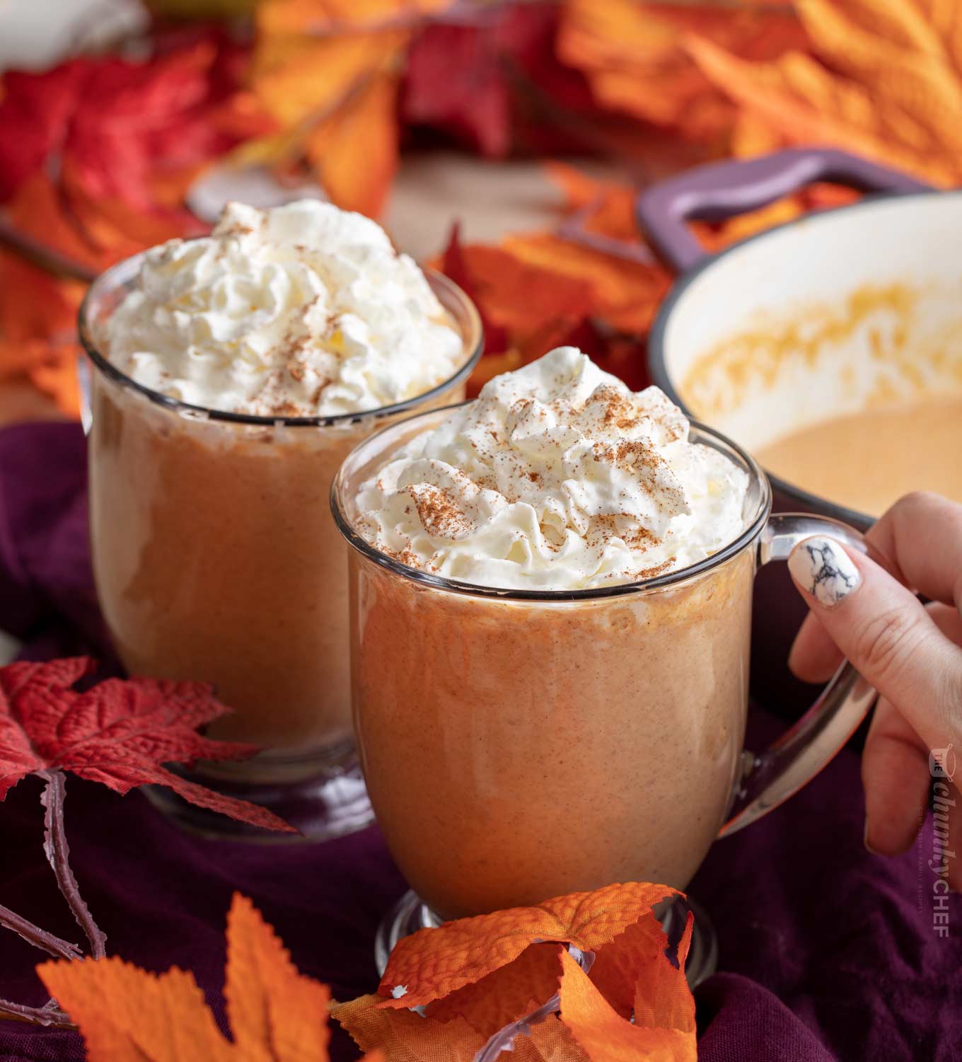 Pumpkin Spice Hot Chocolate The Chunky Chef