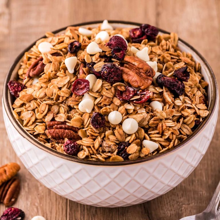 Maple Pecan Granola Easy Homemade Recipe The Chunky Chef