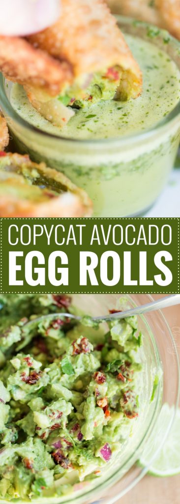 Copycat Avocado Egg Rolls - The Chunky Chef