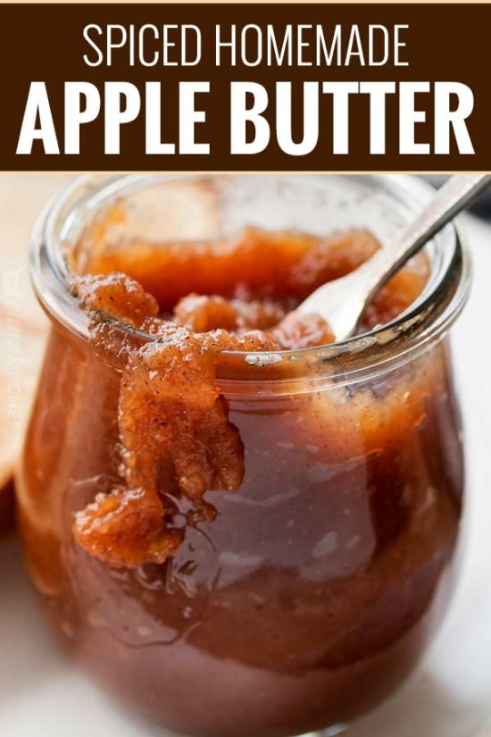 Homemade Crockpot Apple Butter - The Chunky Chef