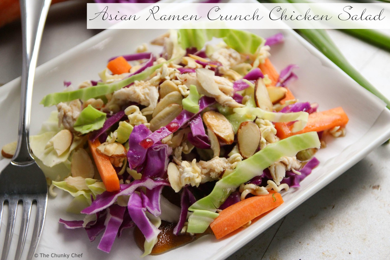 Asian Ramen Noodle Chicken Salad The Chunky Chef