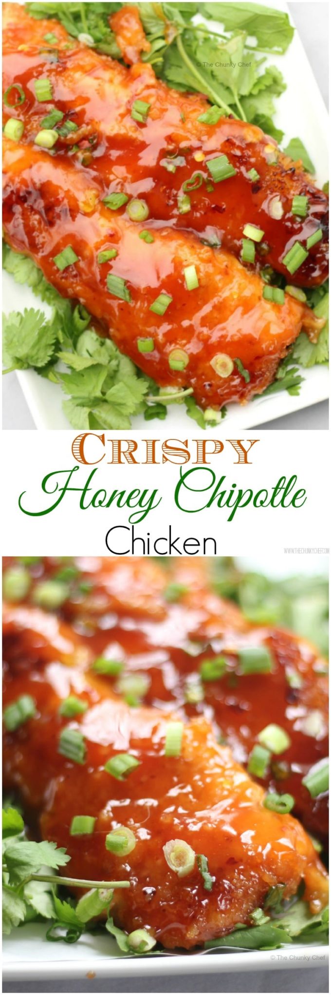 Crispy Honey Chipotle Chicken - The Chunky Chef
