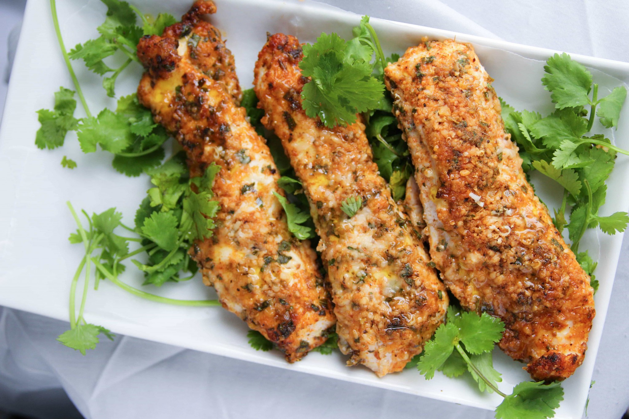 Low-Carb Baked Chicken Tenders - The Chunky Chef