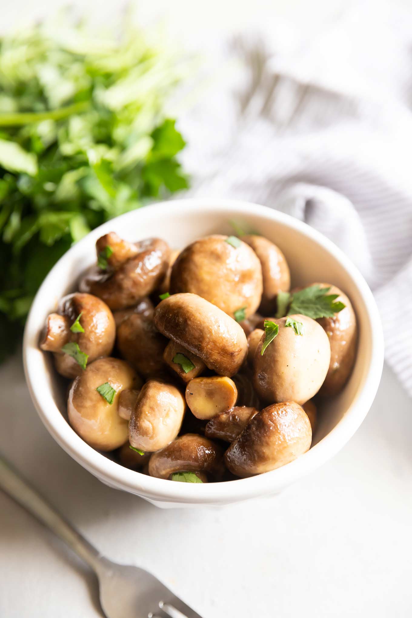 Buttery Crockpot Ranch Mushrooms (3 ingredients!) - The Chunky Chef