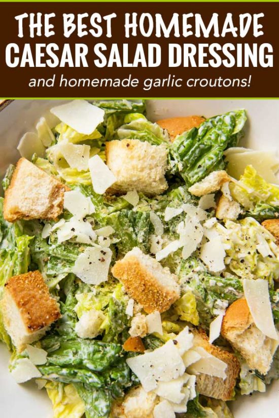 Homemade Caesar Salad Dressing - The Chunky Chef