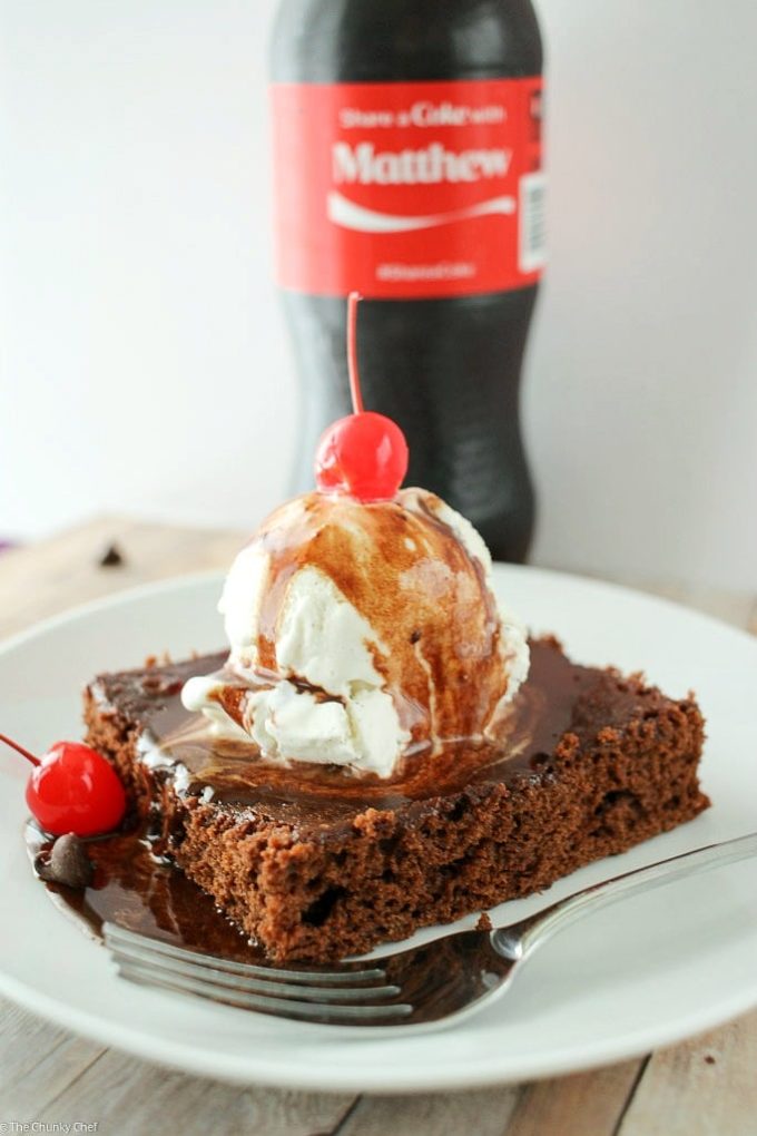 Coca-Cola Brownie Sundaes - The Chunky Chef