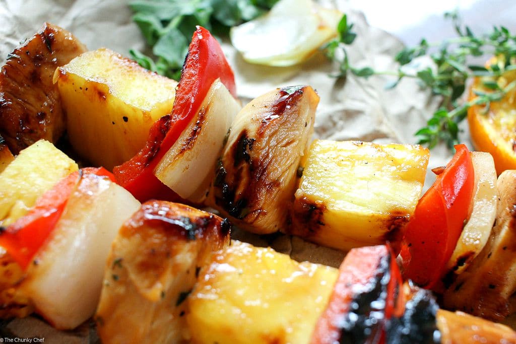 Caribbean Citrus Habanero Chicken Skewers The Chunky Chef