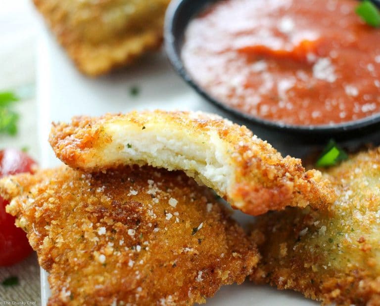 Crispy Fried Ravioli - The Chunky Chef