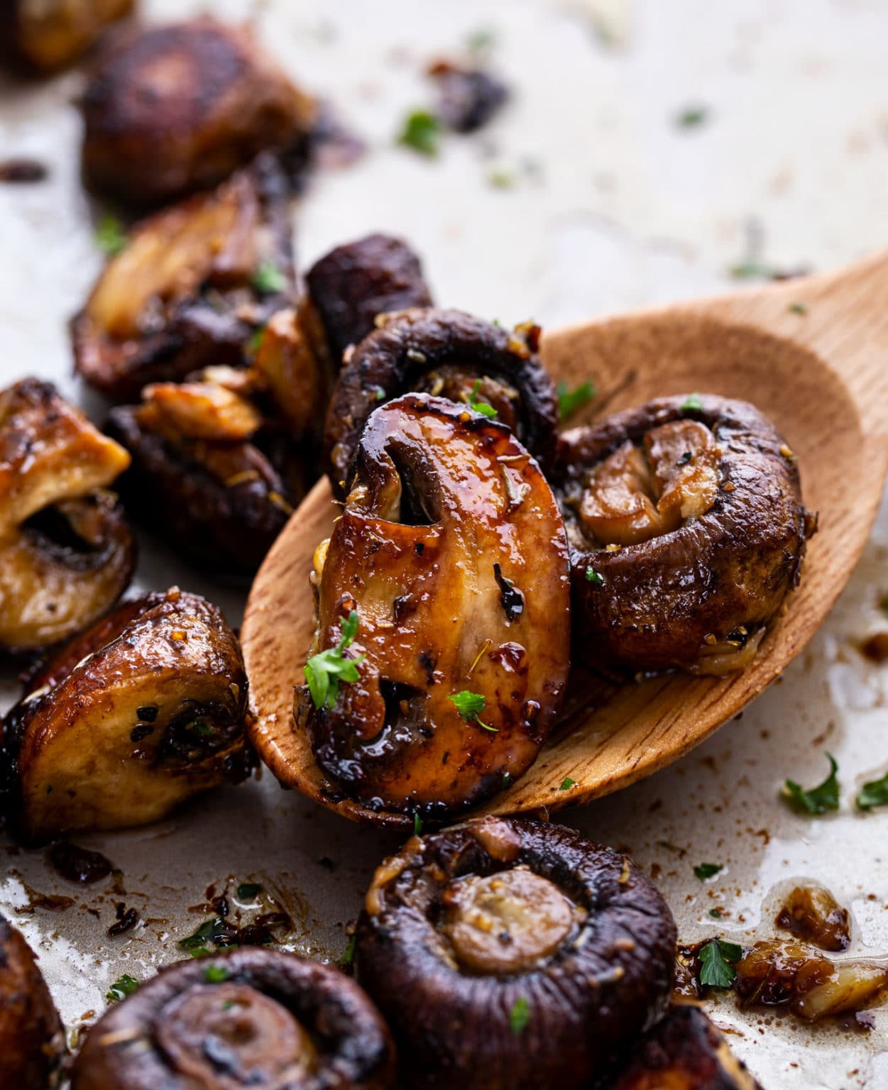 Roasted Mushrooms Garlic Balsamic The Chunky Chef 