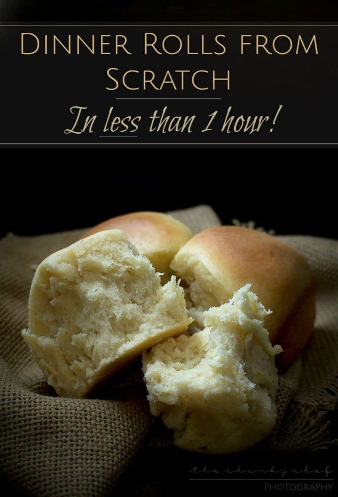 Classic Dinner Rolls - made in less than 1 hour! - The Chunky Chef