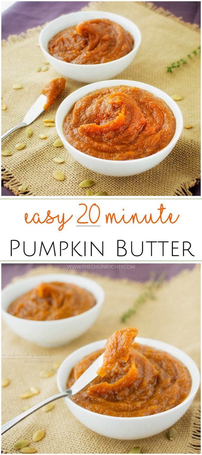 7 Ingredient Pumpkin Butter - The Chunky Chef