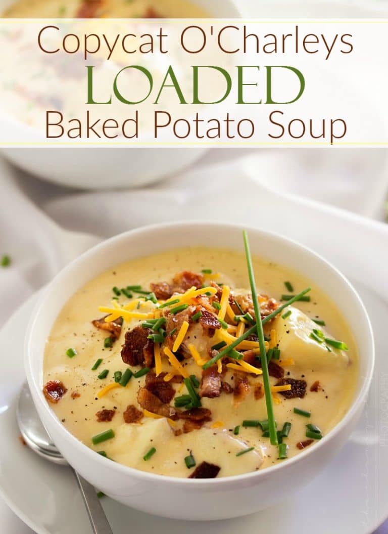 Copycat Loaded Baked Potato Soup - The Chunky Chef