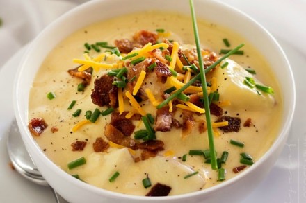 Copycat Loaded Baked Potato Soup - The Chunky Chef