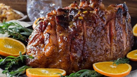 Brown Sugar Orange Glazed Spiral Ham - The Chunky Chef