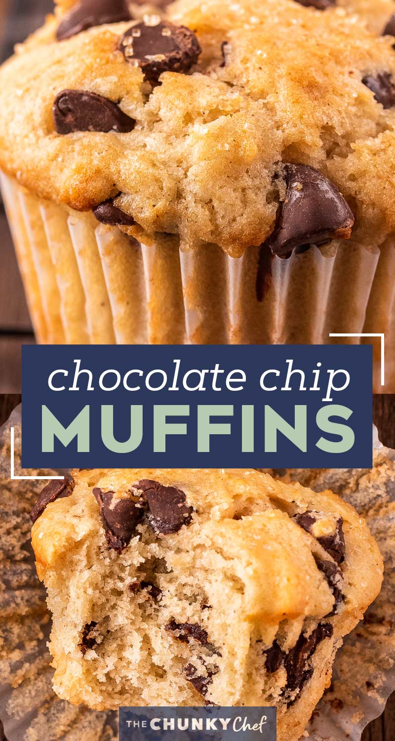 Chocolate Chip Muffins (family-favorite!) - The Chunky Chef
