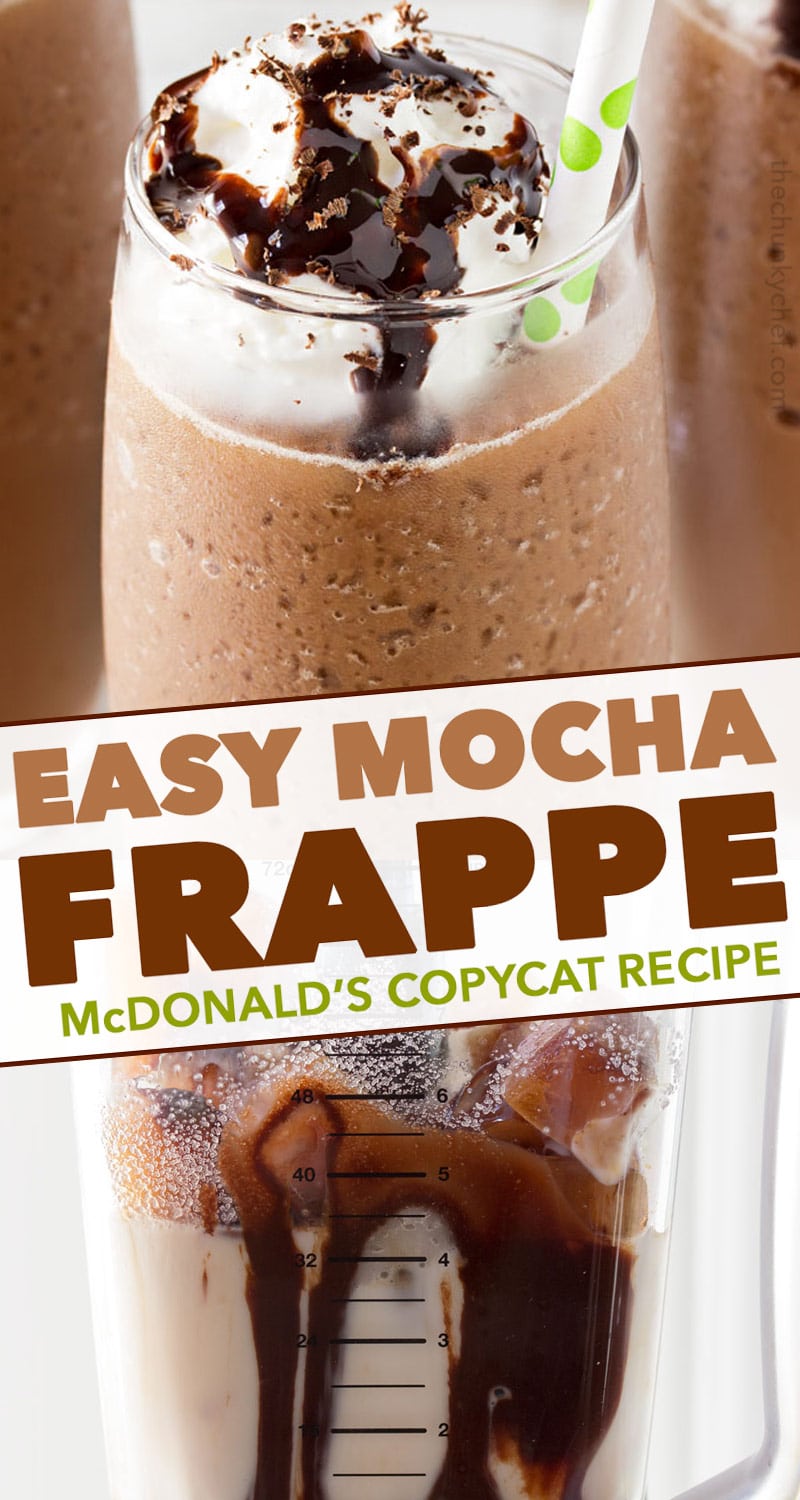 Copycat Mocha Frappe - The Chunky Chef