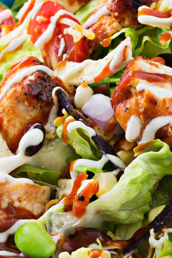 Grilled Bbq Chicken Salad The Chunky Chef 8616