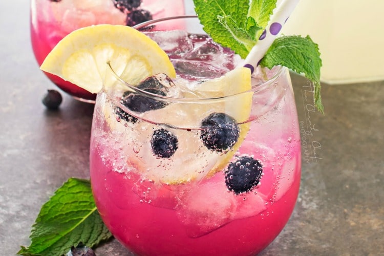 Sparkling Blueberry Lemonade The Chunky Chef