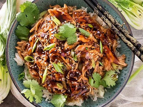 Slow Cooker Honey Garlic Chicken - The Chunky Chef