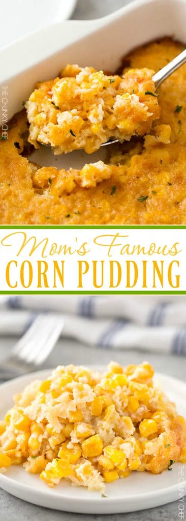 Mom's Famous Corn Pudding - The Chunky Chef