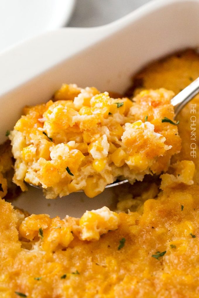 Mom's Famous Corn Pudding - The Chunky Chef