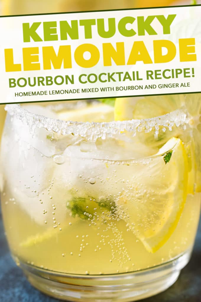 Kentucky Lemonade Recipe Bourbon Cocktail The Chunky Chef