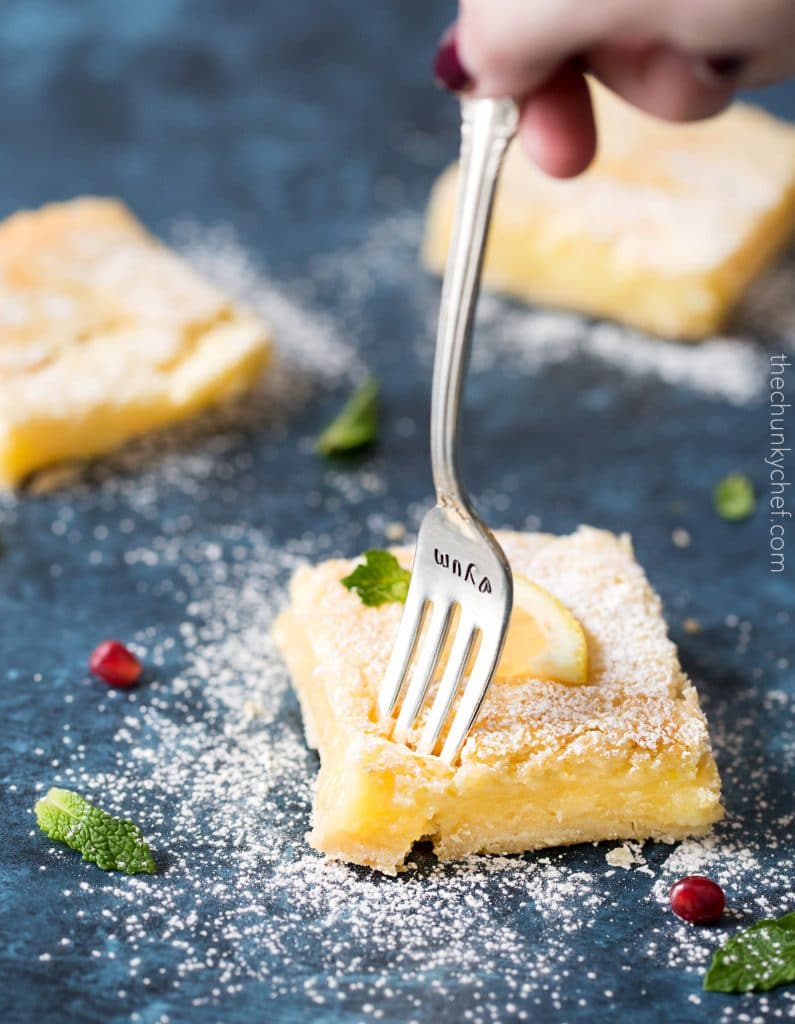 Best Buttermilk Lemon Squares - The Chunky Chef