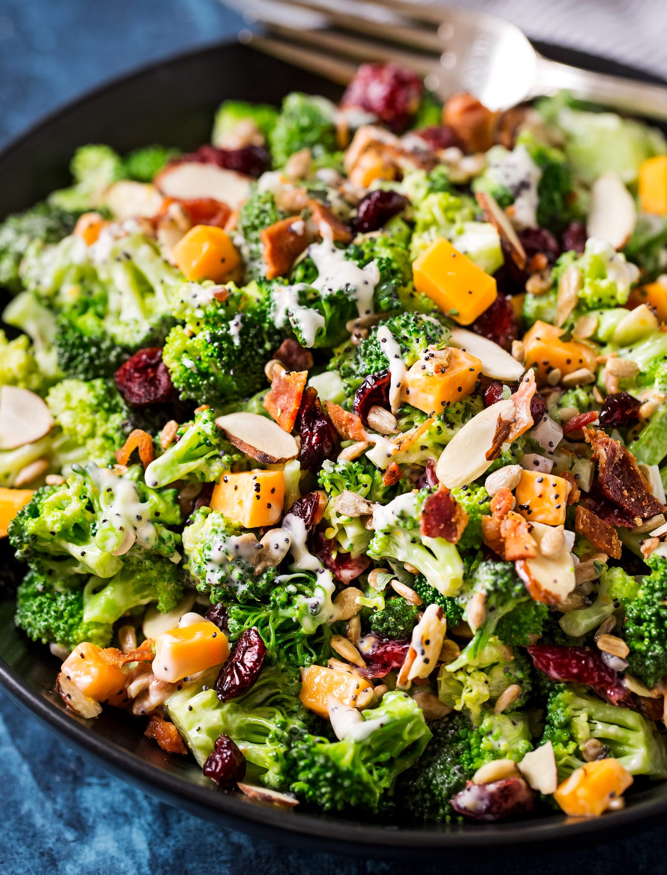 Broccoli Salad Recipe (make-ahead potluck side!) - The Chunky Chef