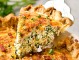 Basic Cheesy Spinach Quiche With Bacon - The Chunky Chef