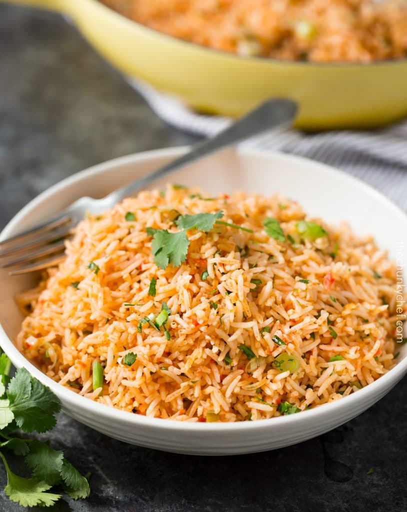 Easy Baked Mexican Rice - The Chunky Chef