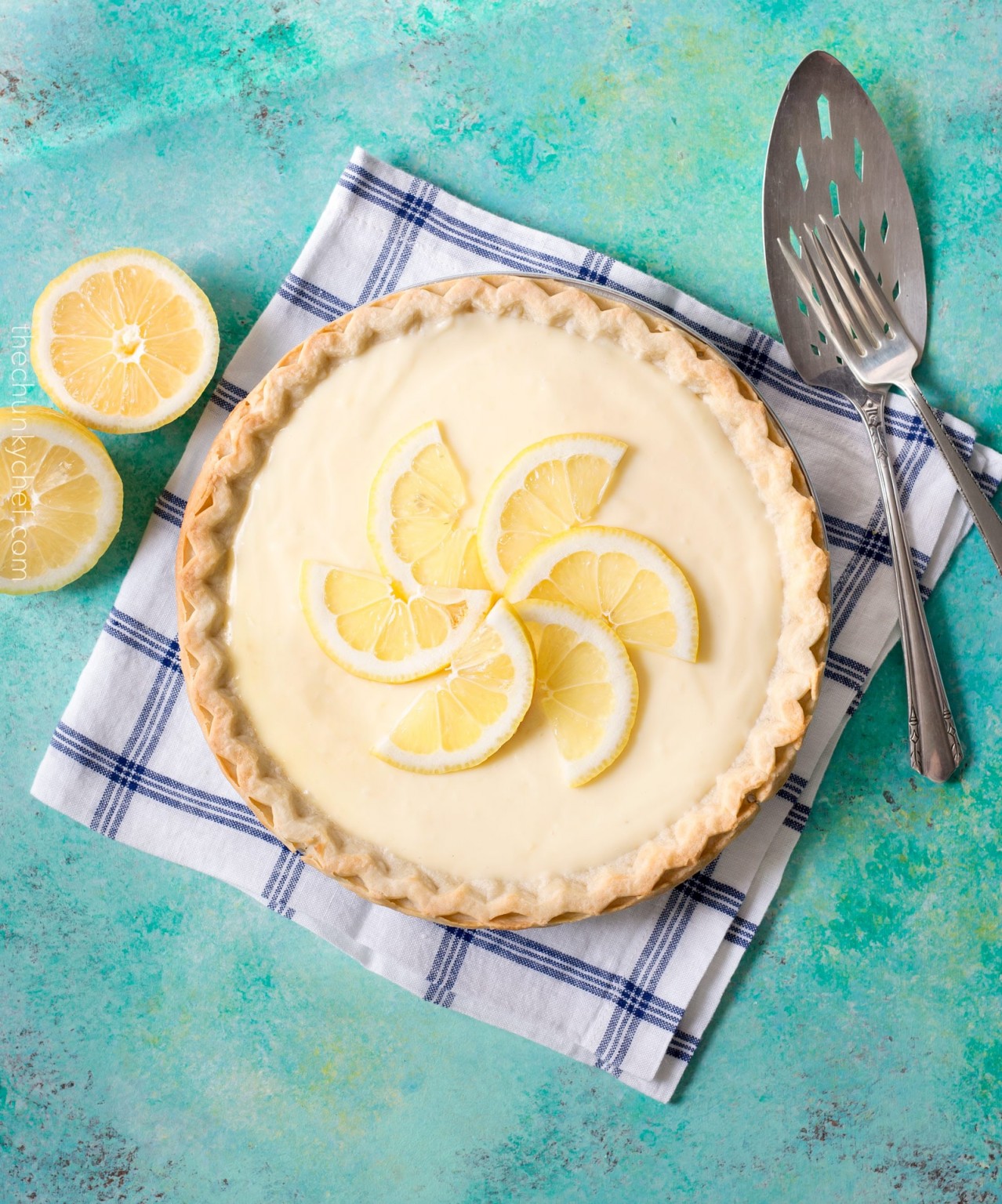 Creamy Sour Cream Lemon Pie The Chunky Chef