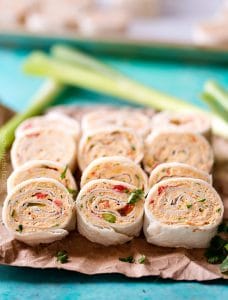 Chicken Taco Mexican Pinwheels - The Chunky Chef
