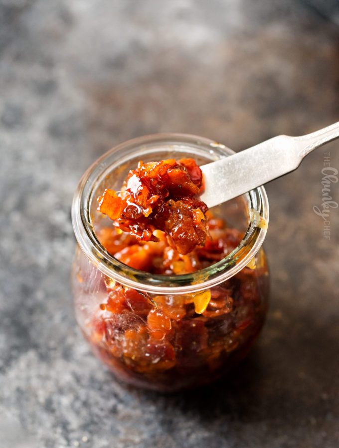 Cheeseburgers with Bourbon Bacon Jam - The Chunky Chef