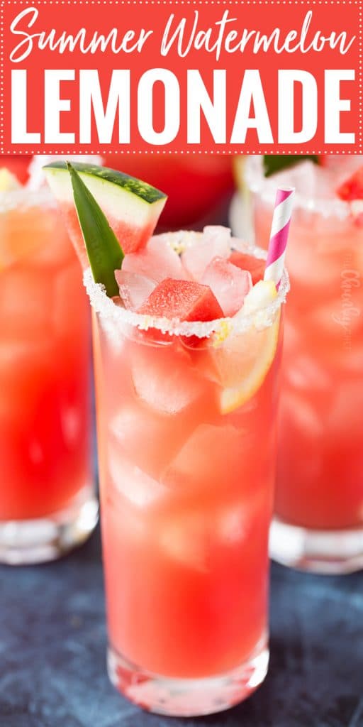 Summer Watermelon Lemonade - The Chunky Chef