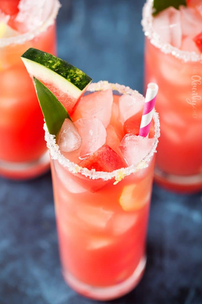 Summer Watermelon Lemonade - The Chunky Chef