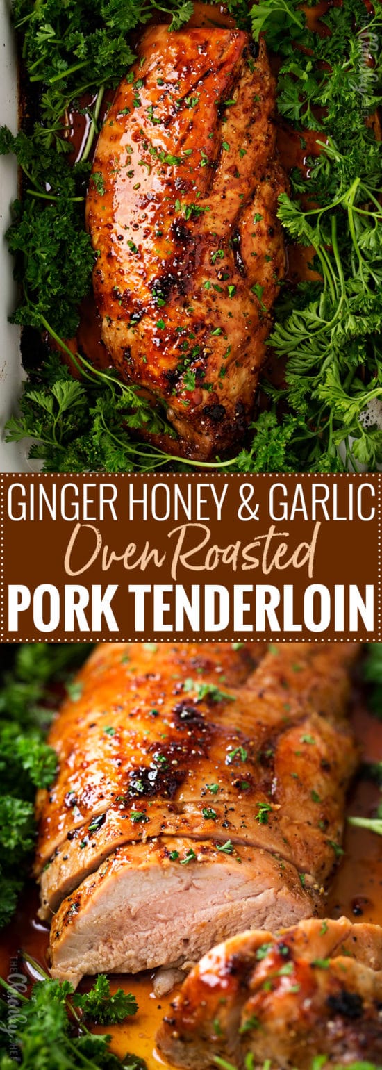 Ginger Honey Roasted Pork Tenderloin The Chunky Chef