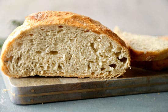 Homemade Artisan No Knead Bread - The Chunky Chef