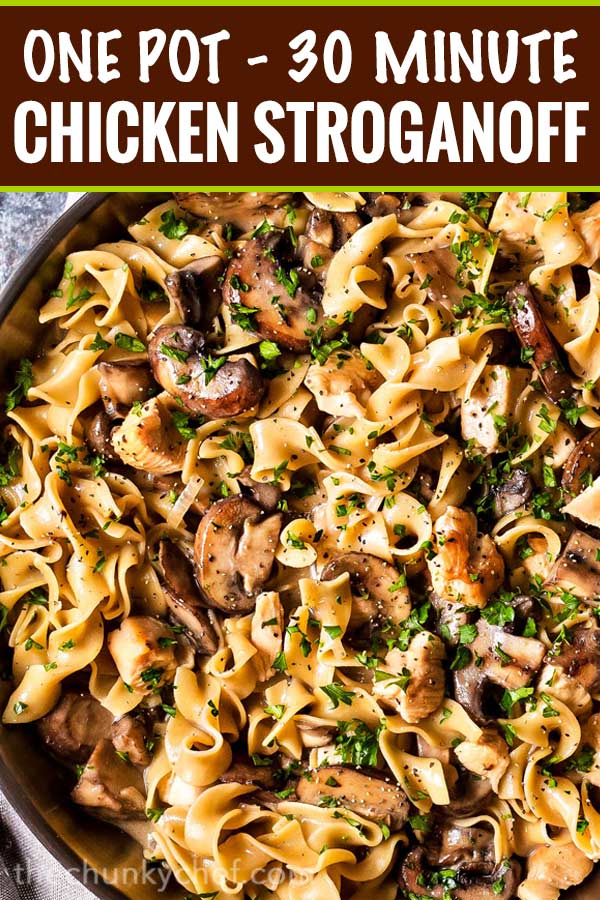 Chicken Stroganoff 30 Minute One Pot Meal The Chunky Chef