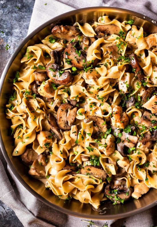 Chicken Stroganoff - 30 Minute, One Pot Meal - The Chunky Chef