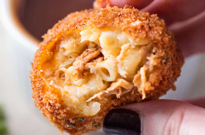 deep fried mac and cheese