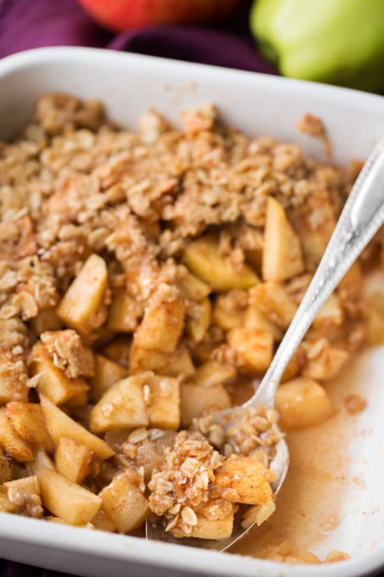 Old Fashioned Easy Apple Crisp The Chunky Chef