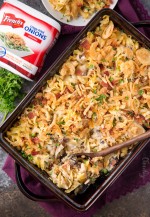 Loaded Cheesy Chicken Noodle Casserole - The Chunky Chef