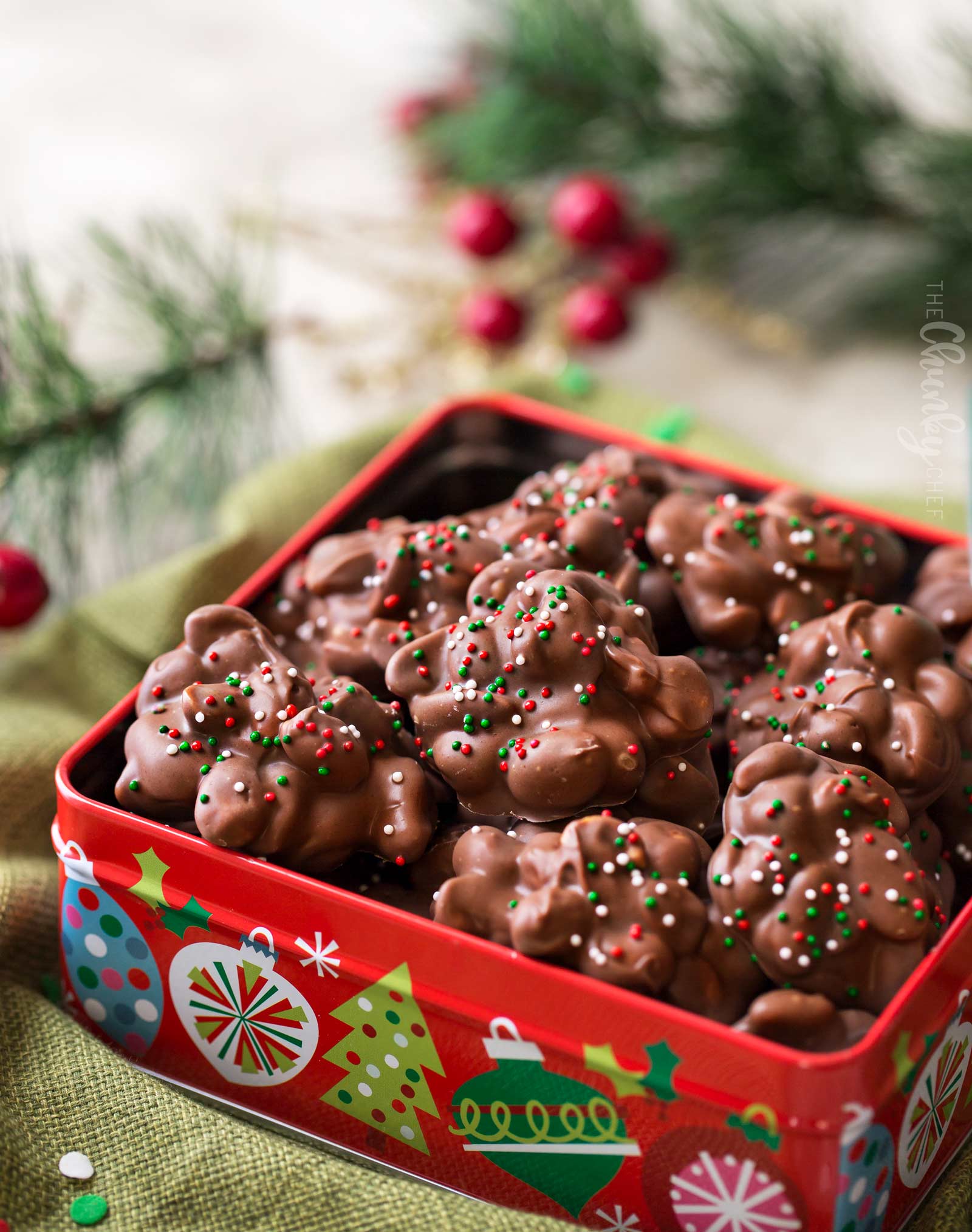 Easy Christmas Crockpot Candy - The Chunky Chef