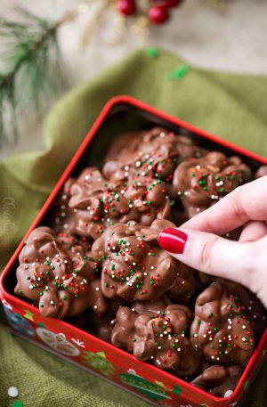 Easy Christmas Crockpot Candy - The Chunky Chef