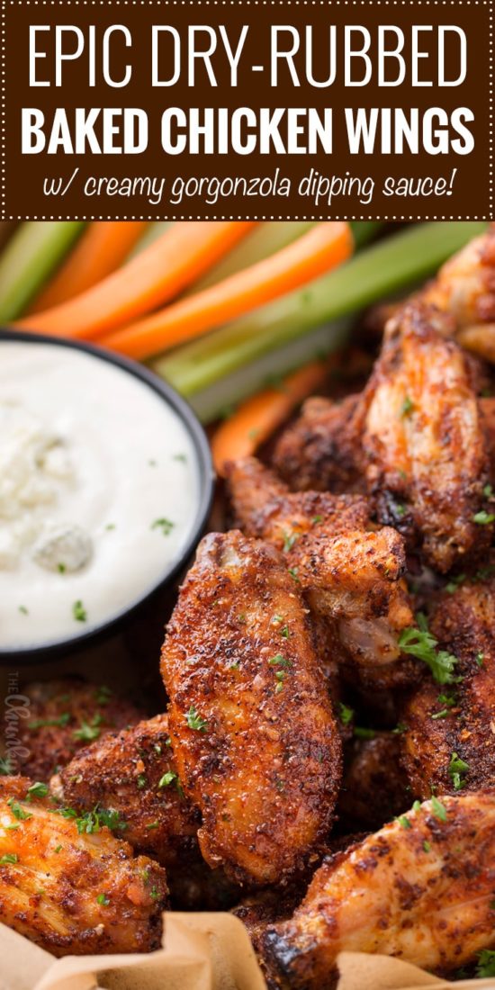 Epic DryRubbed Baked Chicken Wings The Chunky Chef