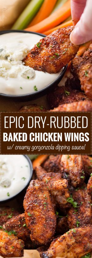 Epic Dry-Rubbed Baked Chicken Wings - The Chunky Chef