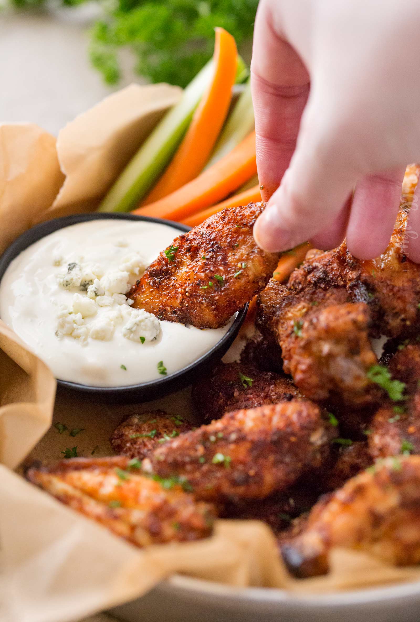 Epic Dry-Rubbed Baked Chicken Wings - The Chunky Chef