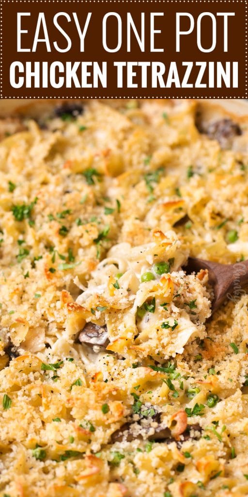 One Pot Chicken Tetrazzini - The Chunky Chef